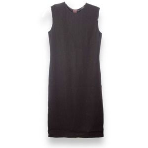 Elie Tahari Brown Sleeveless Classic Midi Dress Size 4